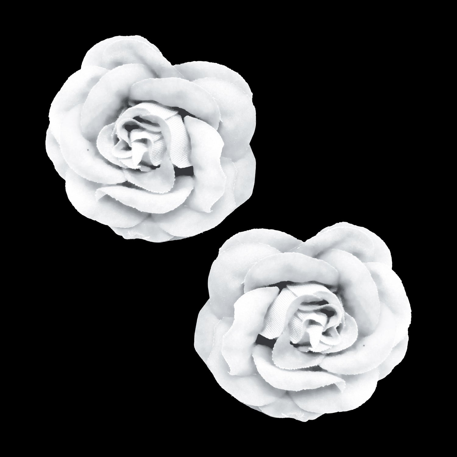 Pinche Rosa Gamuza 6Cm Blanco X1Par