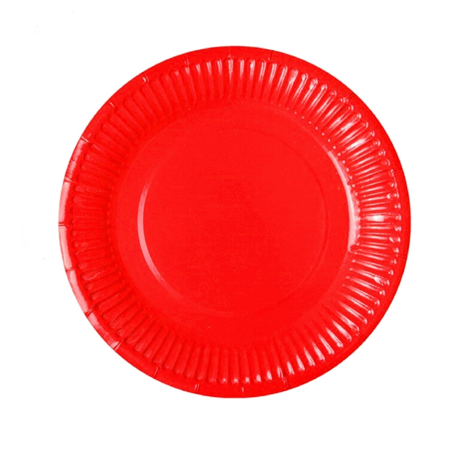 Plato 7 Rojo Carton  X10