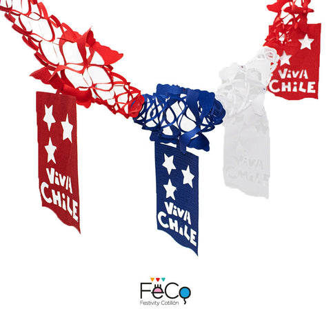 Guirnalda Viva Chile 18 Cm X 2M