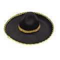 Sombrero Mexicano Negro Mediano X1 Uni