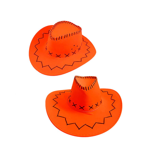 Sombrero Vaquero Fluor Naranjo X1Uni