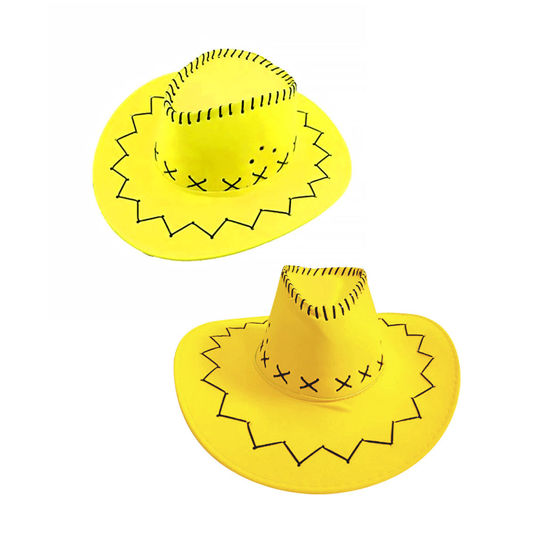 Sombrero Vaquero Fluor Amarillo X1Uni