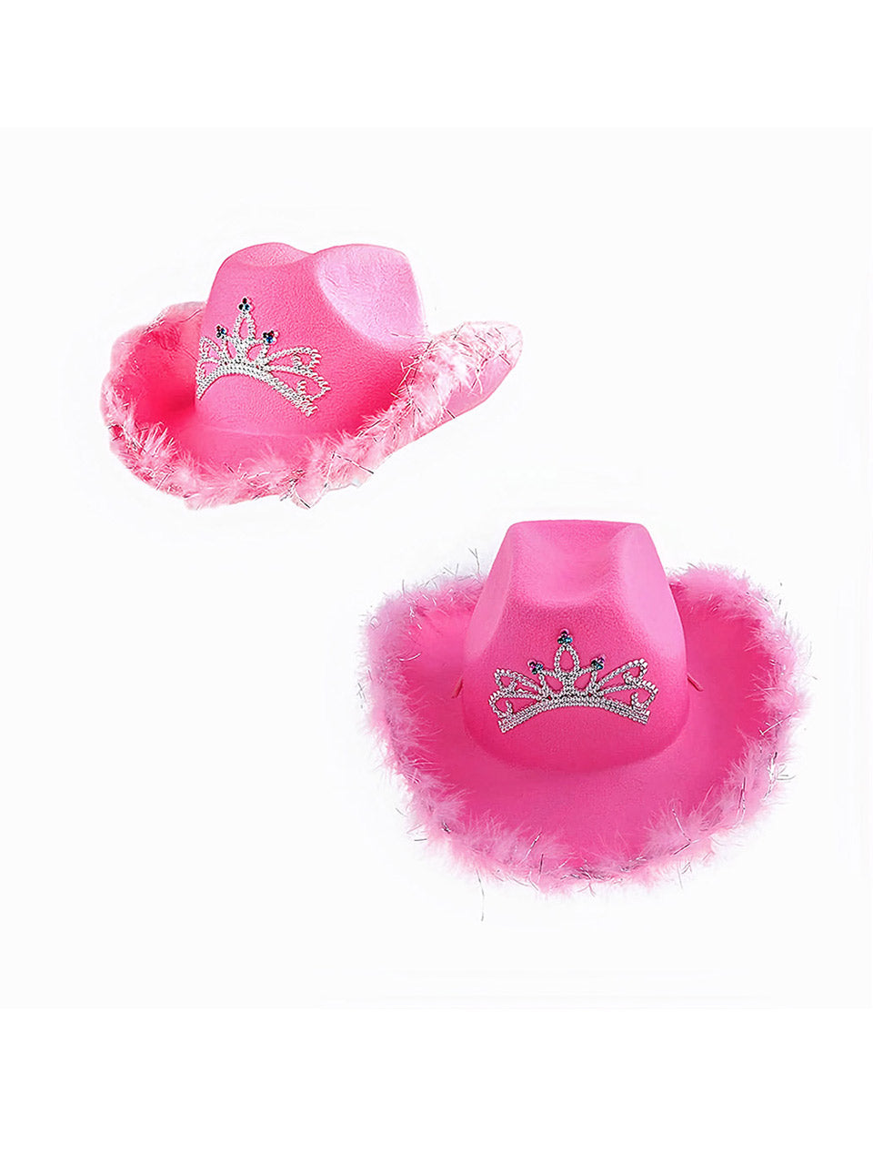 Sombrero Vaquero Corona Rosado X1 Uni