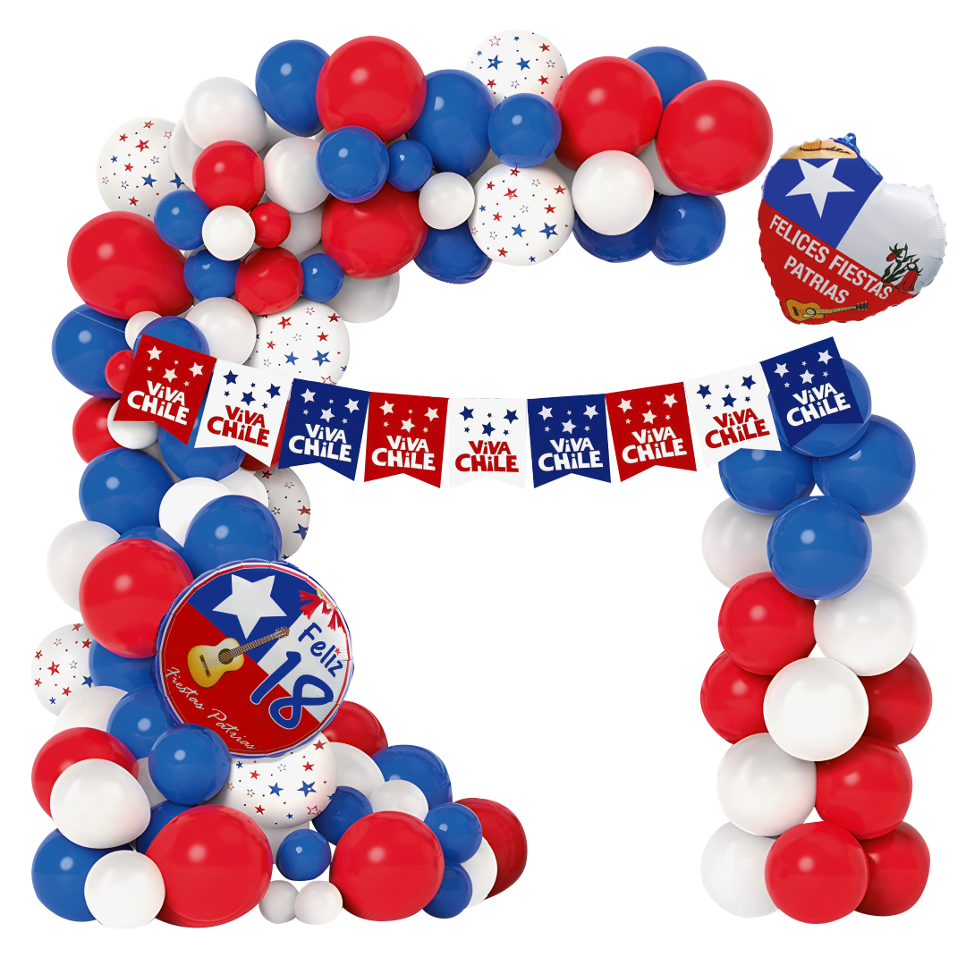Set Deco Globos Fiestas Patrias X1Uni