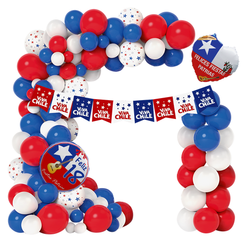 Set Deco Globos Fiestas Patrias X1Uni