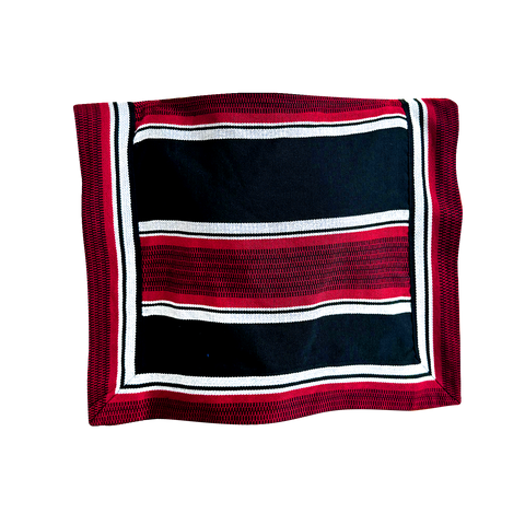 Manta 35X54Cm Negro/Rojo X1Uni