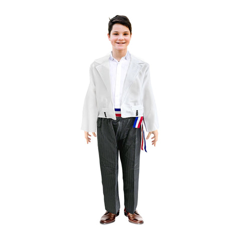Traje Huaso Elegante Blanco