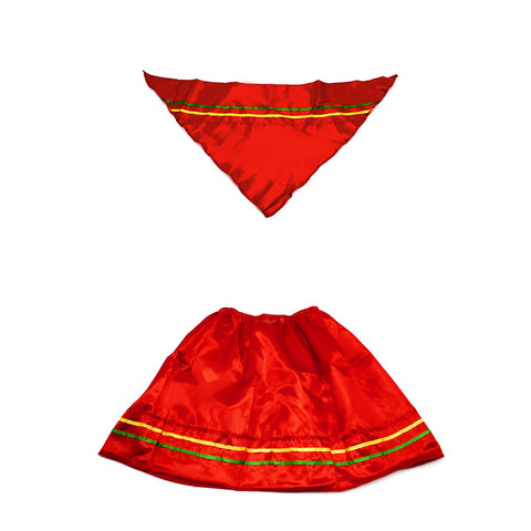 Traje Nortino Mujer Rojo