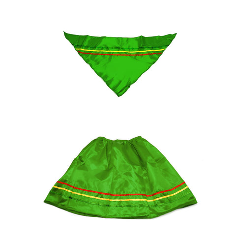 Traje Nortino Mujer Verde