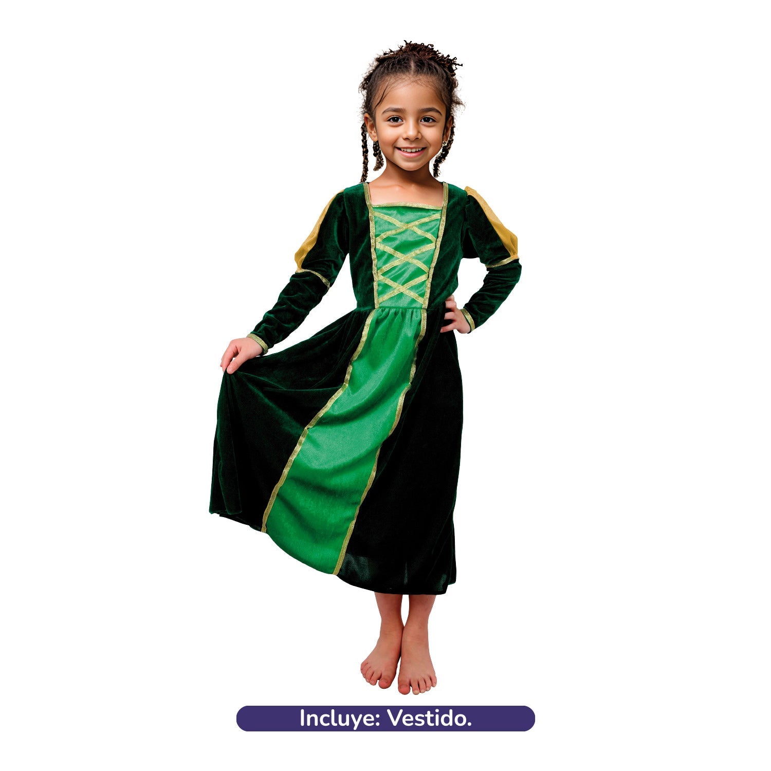 Traje Princesa Verde