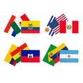 Bandera Paises Surtido 60X90 X1Uni