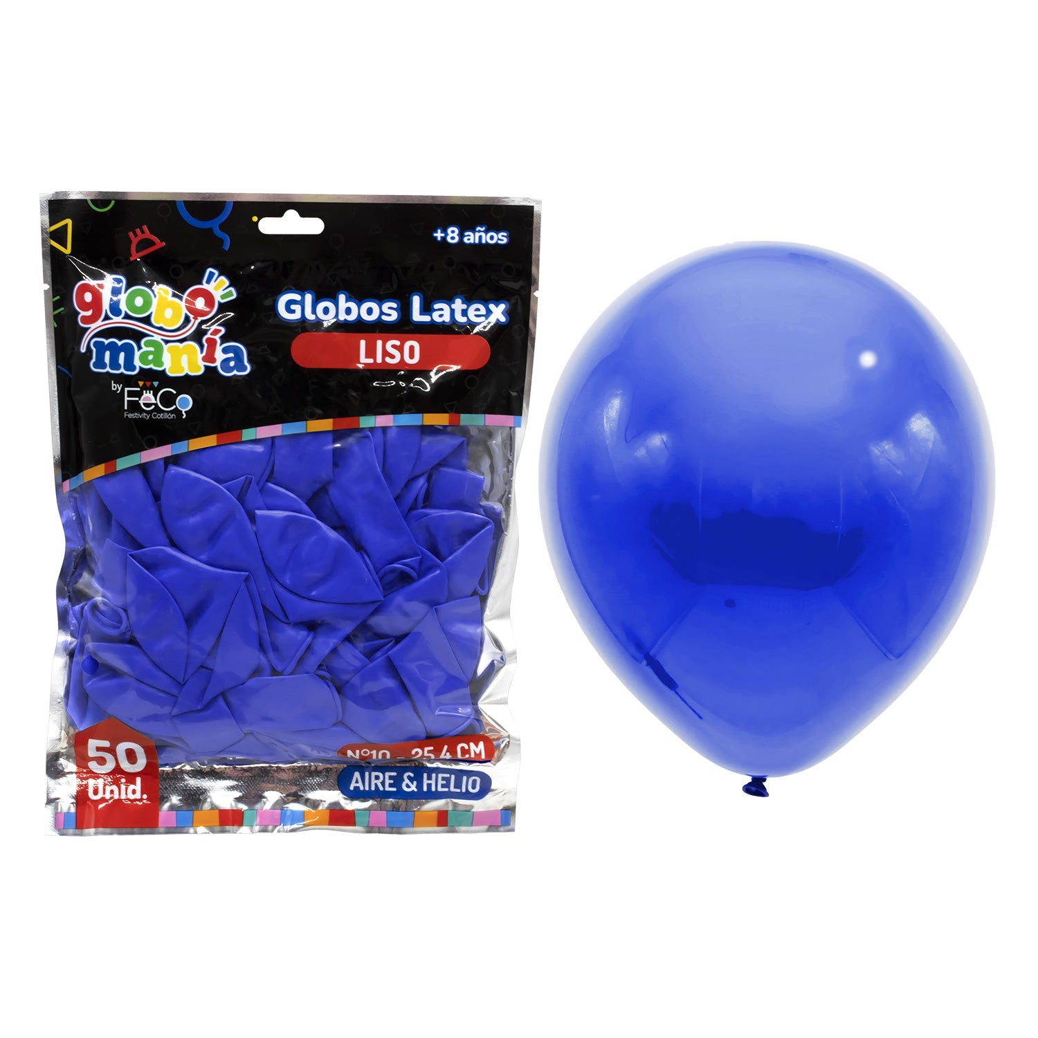 Globo 10 A Azul X50Uni