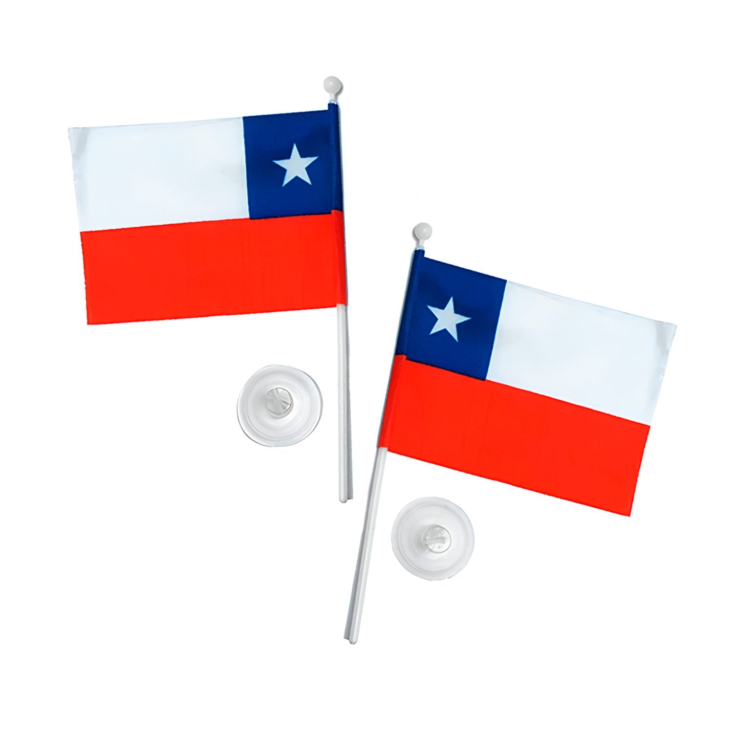 Chupete Bandera Chile/Chile 6X9 X12Uni