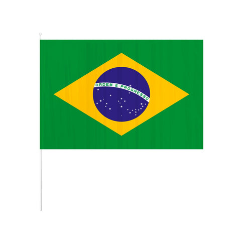Bandera Brasil 60X090 Palito X1Uni