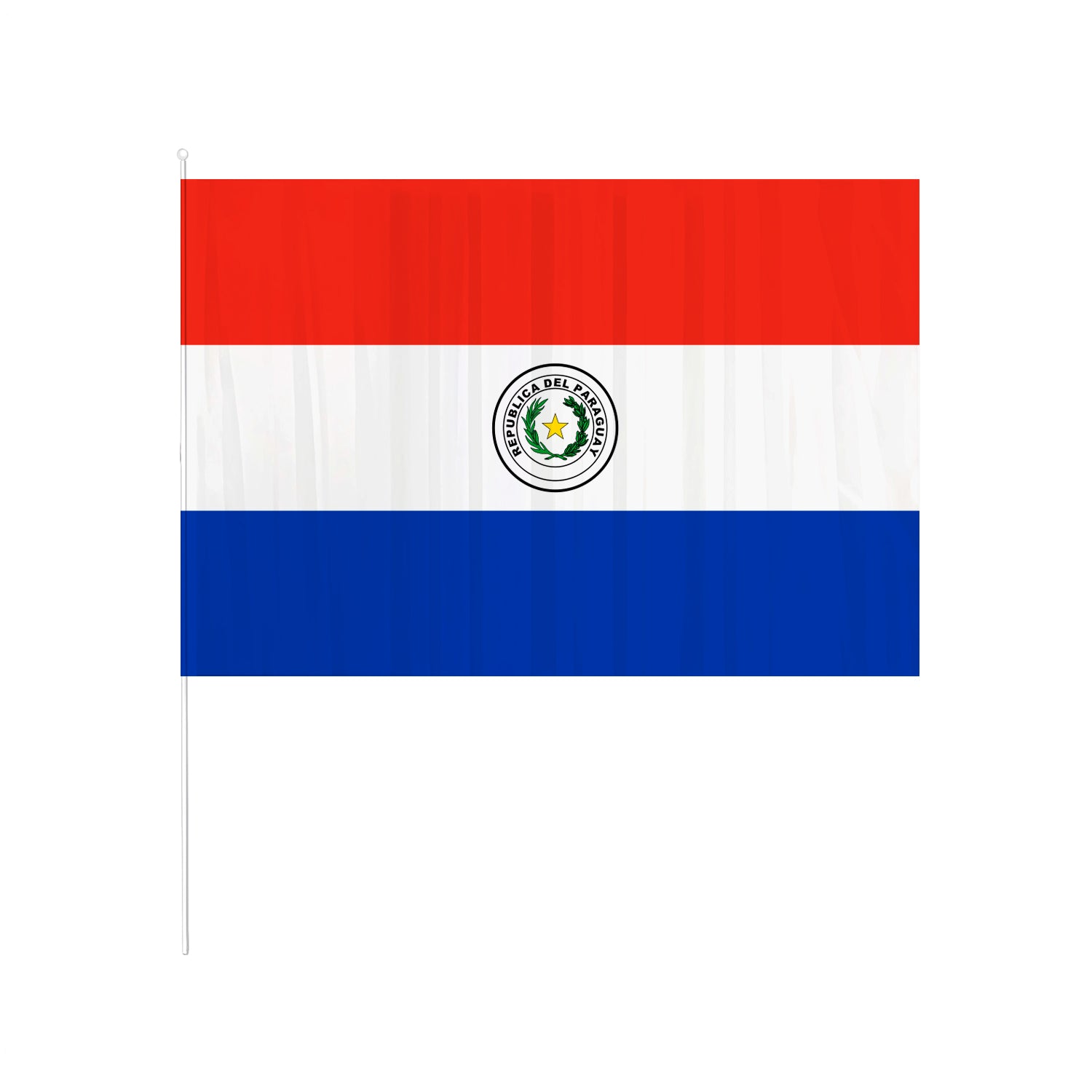 Bandera Paraguay 60X90 Palito X1Uni