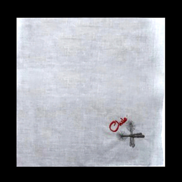 Pañuelo 18 Bordado Espuela Chile 30 X 30 X12Uni