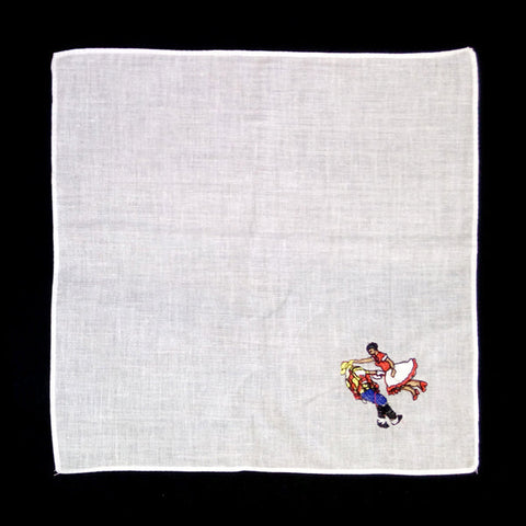 Pañuelo 18 Bordado Pareja 30 X 30Cm X12Uni