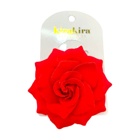 Pinche Rosa Gamuza 7.5Cm Rojo X1Uni