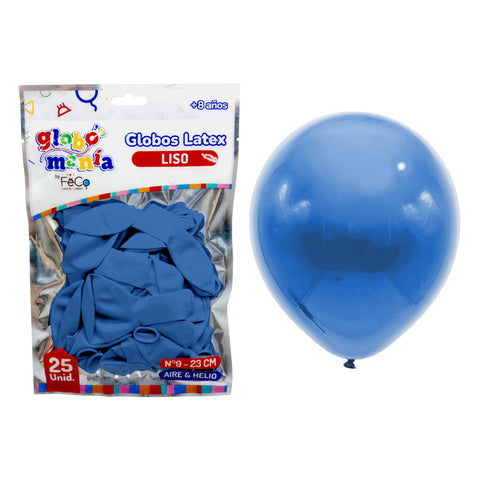 Globo 09 Standard B Azul X 25