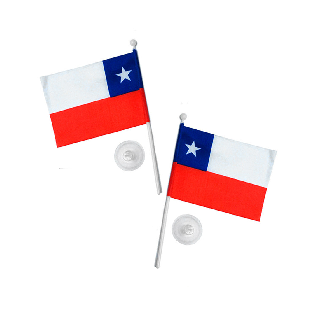 Chupete Bandera Chile 10X15 X12Uni