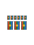Guirnalda Bandera Mapuche 3 Metros X12 Uni