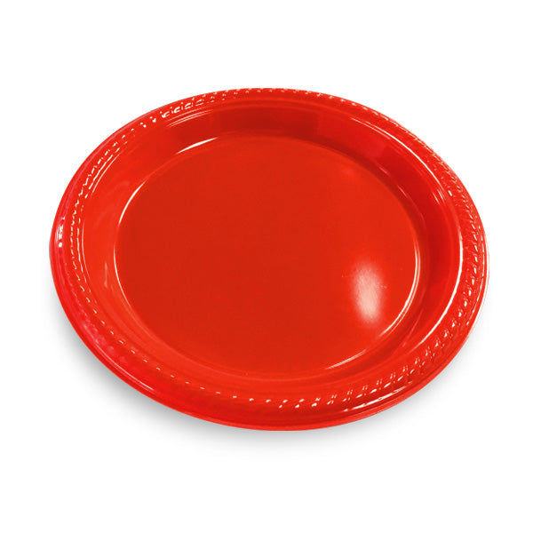 Plato 7 Rojo X10Uni