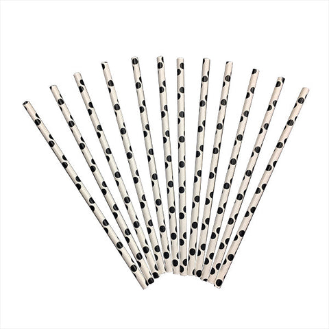 Bombilla Polipapel Polka Blanco X 50 Uni
