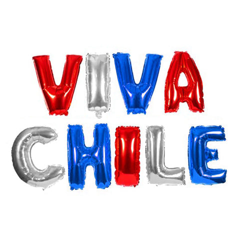 Globo Metalico 16" Viva Chile