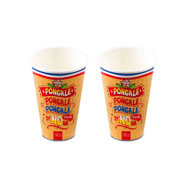Vasos Polipapel 18 A La Chilena 500Ml X 12Uni