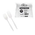 Tenedor Plastico Blanco X100Uni
